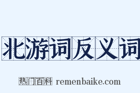 北游词反义词是什么意思的图片